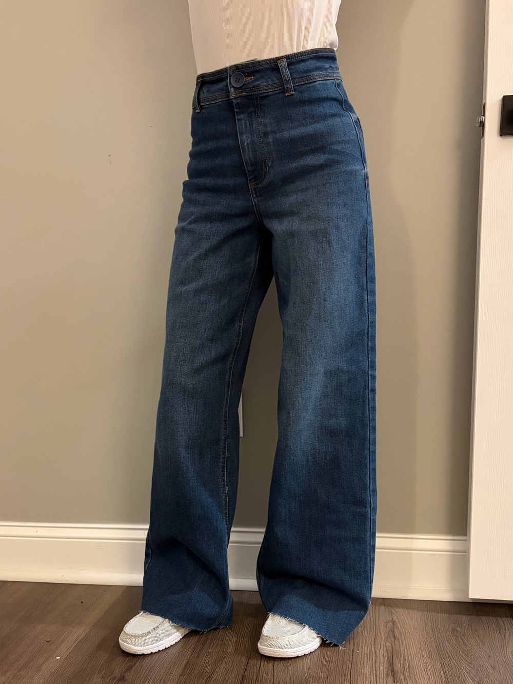 OAT High-Waist Wide Leg Women’s Jeans - Dark Blue- size 2/26
